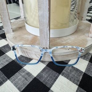Chic Blue and White Women's Glasses magnetic frame   (GT)